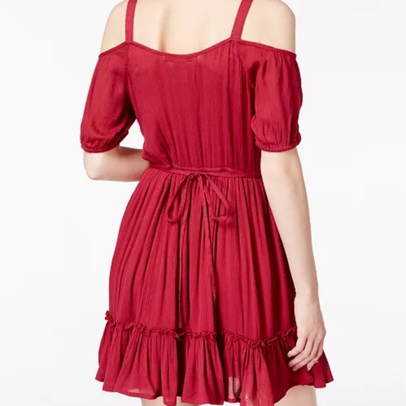 Red American Rag Off-Shoulder Dress NWoT - Picture 2 of 8